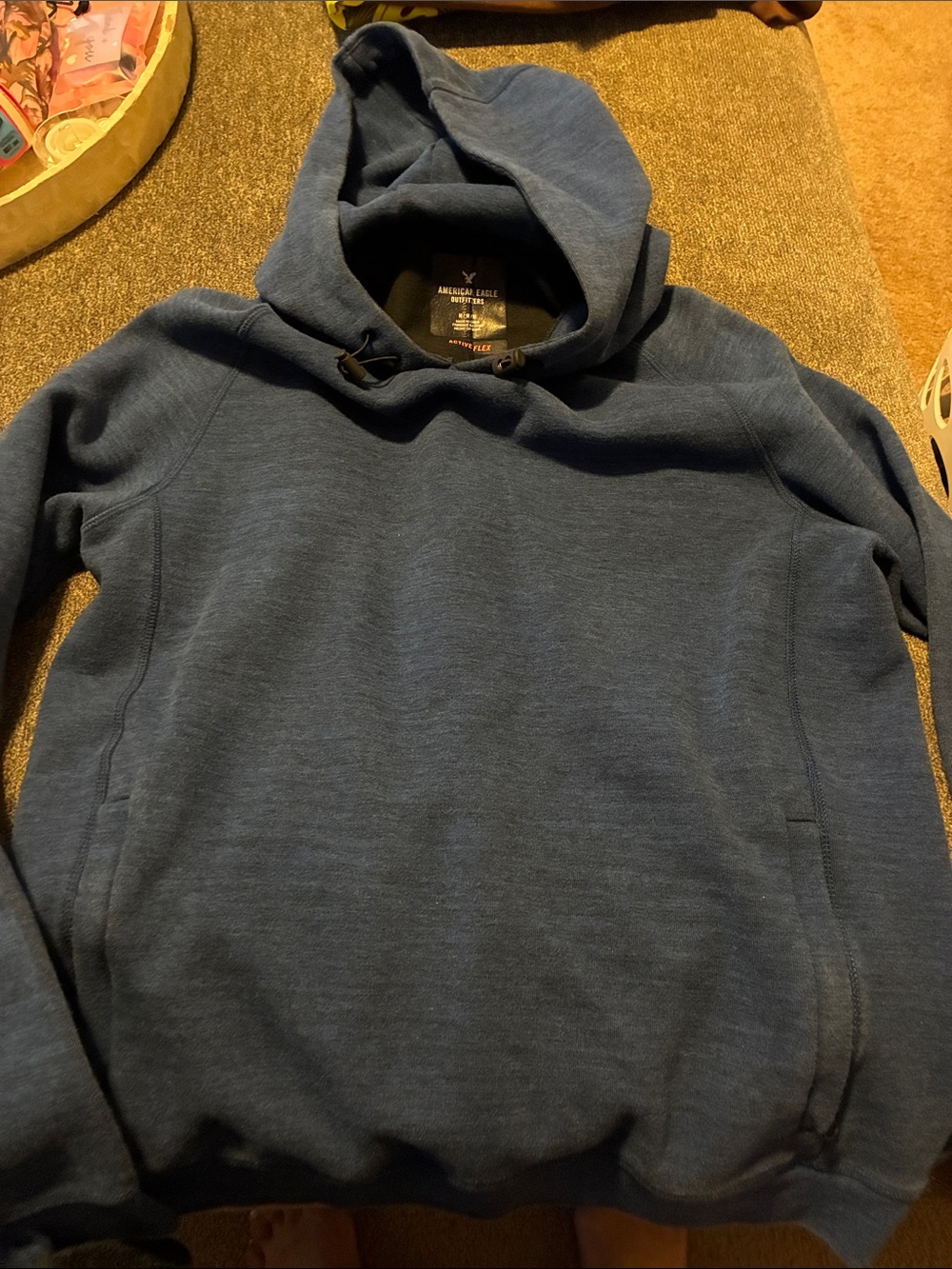 American Eagle Outfitters Men’s Dark Blue Hoodie Pullover size medium